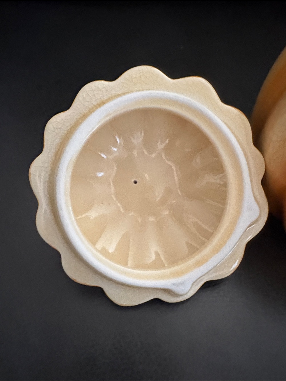 Ceramic Pumpkin Candle - Orange - Picture 5 of 6